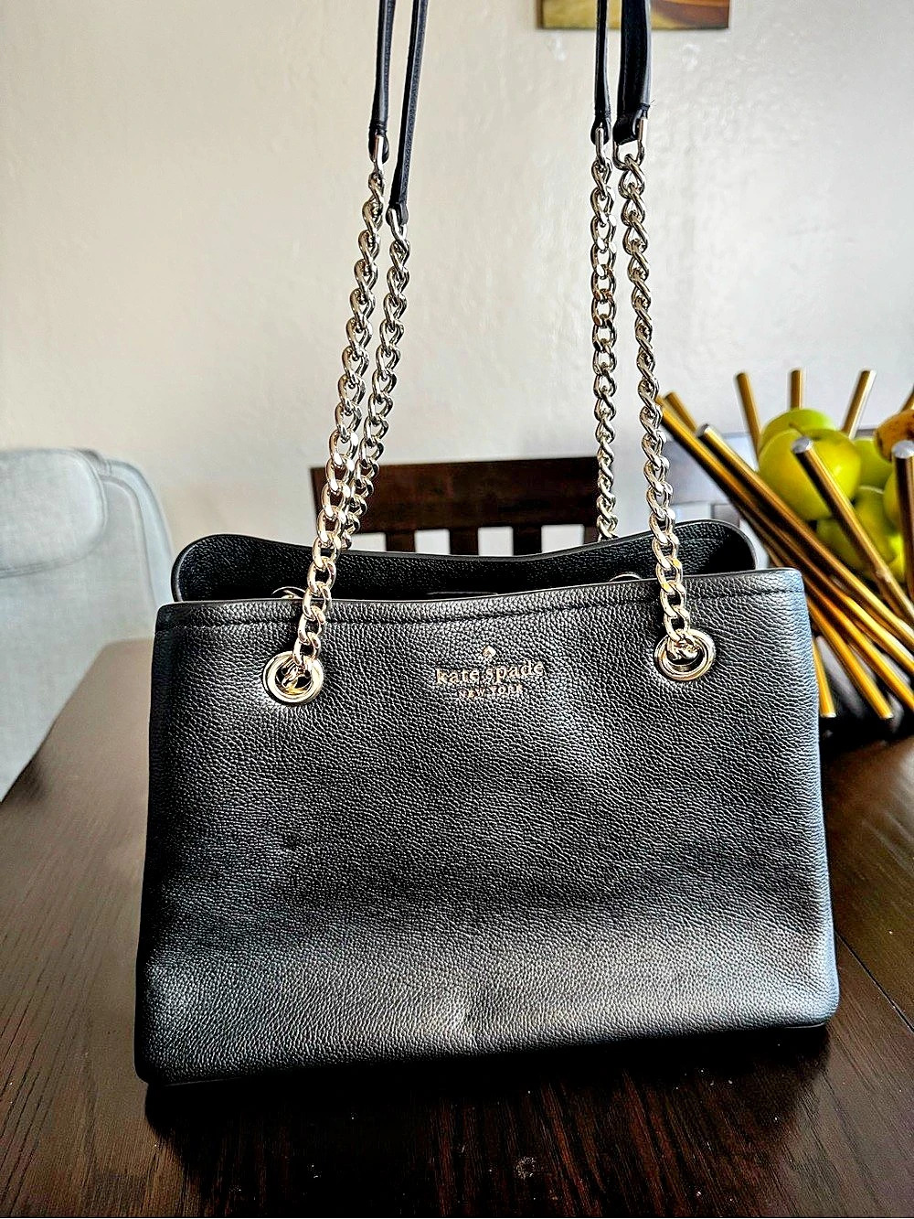 Kate Spade Black Chain Strap Shoulder Bag
